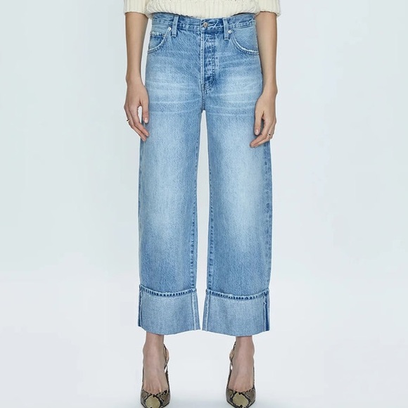 PISTOLA JEANS RYDER HIGH RISE CUFFED JEANS ESSEX SIZE 29 - Picture 14 of 15